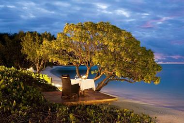 Private Dining Deck at Likuliku in Fiji