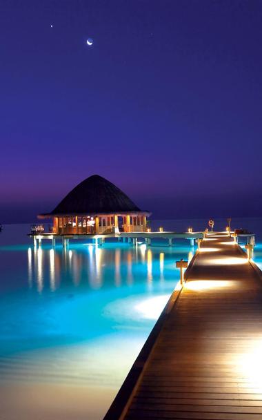 Angsana Velavaru in the Maldives -  Overwater Dinner