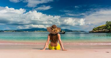 Pink Beach of Komodo, Indonesia