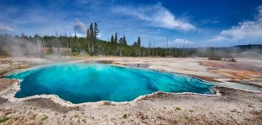 Visit the famous Yellowstone National Park