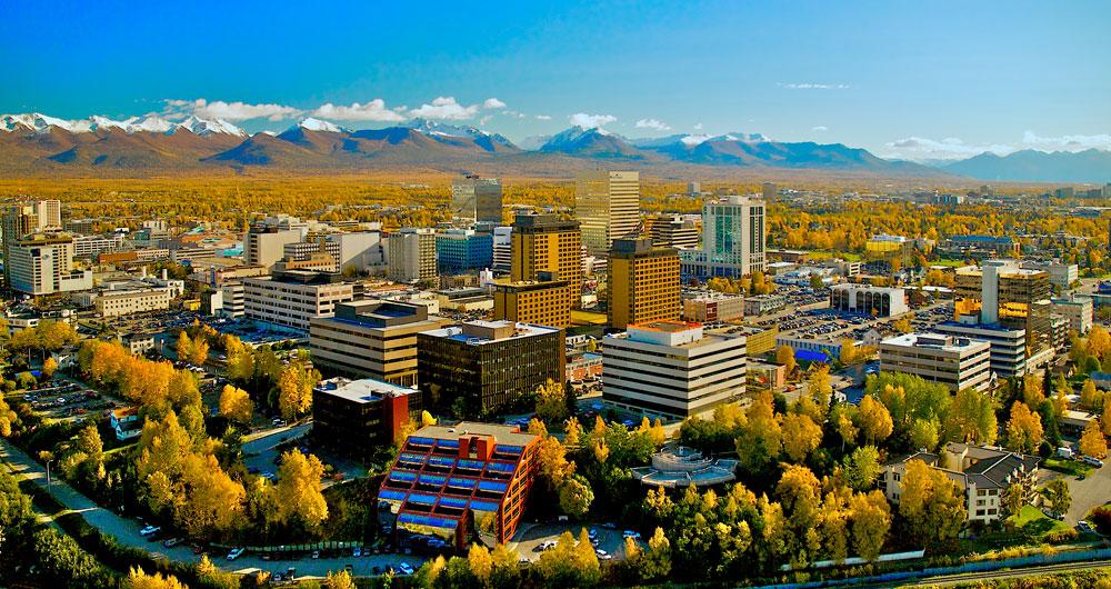 Scenic view of Anchorage