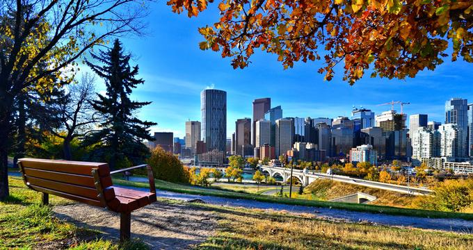 Calgary in the fall