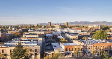 Aerial view of Fort Collins