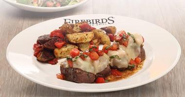 Have lunch at Firebirds Wood Fired Grill