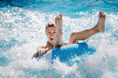 Enjoy the Lazy River at Pirates Cove Water Park in Englewood