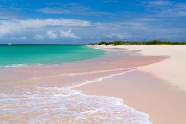 Pink Beaches of Barbuda, Caribbean Sea