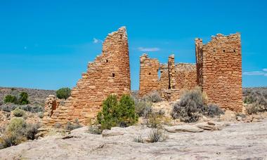 Visit the visitor center at the Hovenweep National Monument